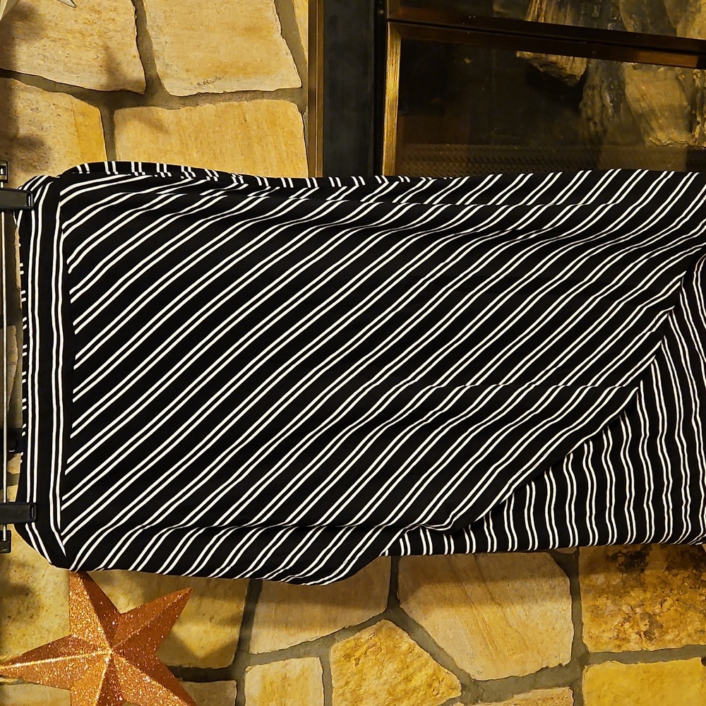 Black & White Wrap-Look Style Skirt Assymetrical Front Side Knot Tie